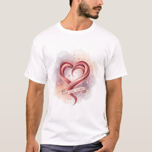 Camiseta Nossa História de Amor – Coração Romântico Design