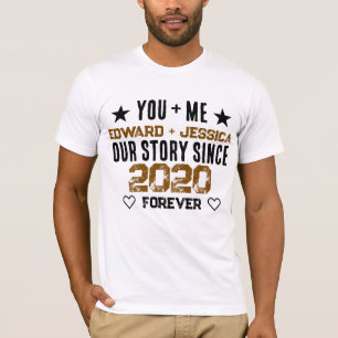 Camiseta Nossa História Personalizada Você + Eu Relacioname