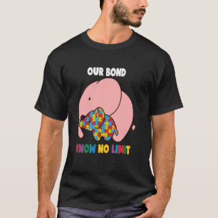 Camiseta Nossa Ligação Mãe Filha Meninas Autistas Conscient