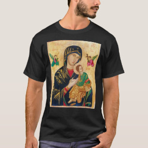 Camiseta Nossa Mãe da Ajuda Perpétua, ícone arte Clássica T