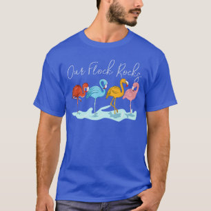 Camiseta Nossa Manada é Fera Amantes de Flamingos Férias em