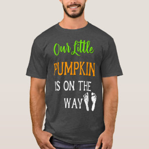 Camiseta Nossa Pequena Abóbora No Caminho Do Halloween Gráv