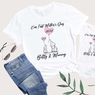 Camiseta Nossa Primeira Dia de as mães, Mamãe Correspondent