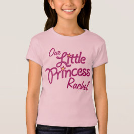 Camiseta Nossa princesa pequena nomeada t-shirt da