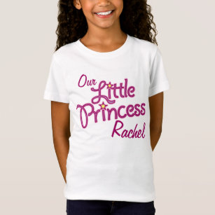 Camiseta Nossa princesa pequena nomeada t-shirt da