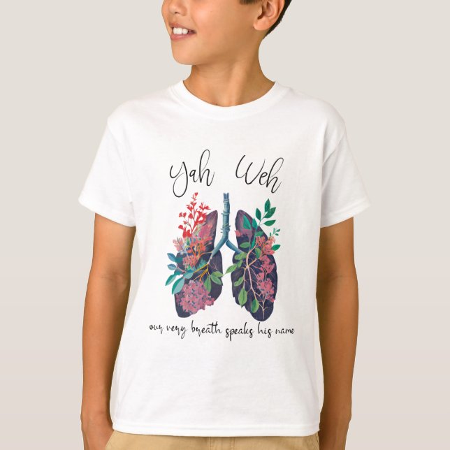 Camiseta Nossa Própria Respiração Fala Seu Nome Yhwh Christ (Frente)