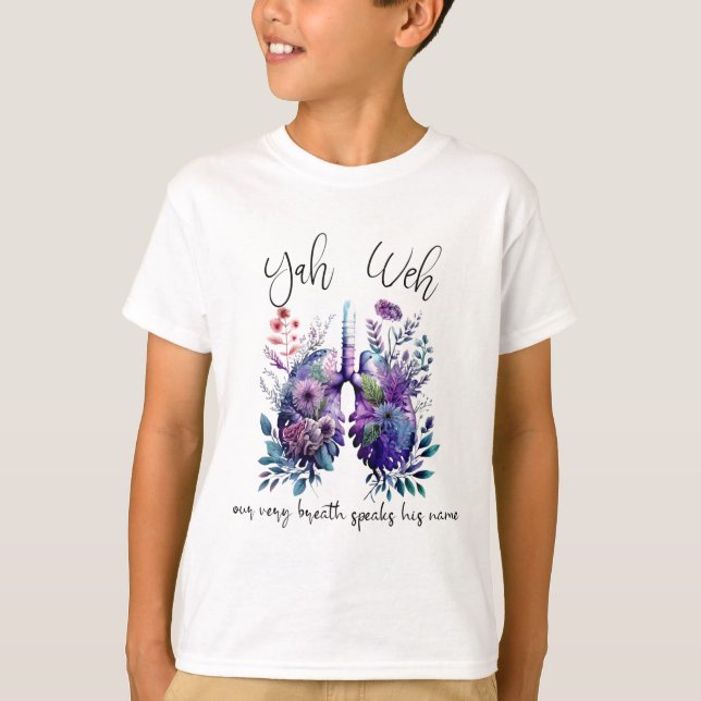 Camiseta Nossa Própria Respiração Fala Seu Nome Yhwh Christ (Frente)