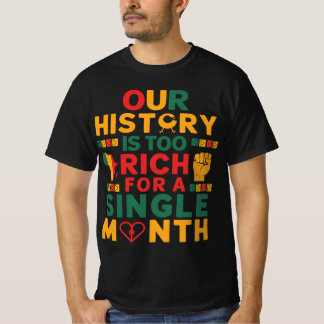 Camiseta Nossa rica história comemorando o ano do patrimôni