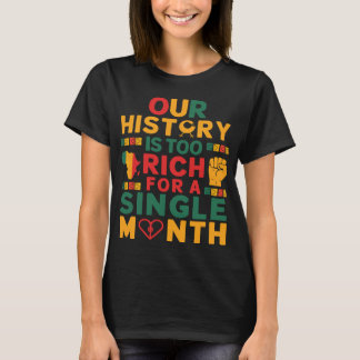 Camiseta Nossa rica história comemorando o ano do patrimôni
