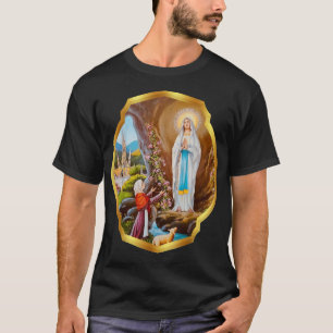 Camiseta Nossa Rua de Lourdes Bernadette immacula Mary