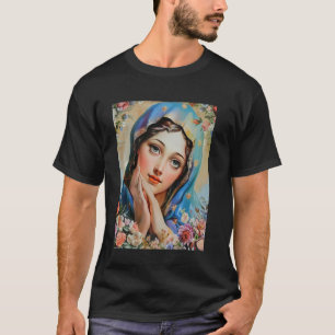 Camiseta Nossa Senhora Bendita, Virgem Maria, Santa Mãe, Be