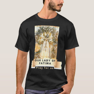 Camiseta Nossa Senhora de Fátima Abençoou Mãe Maria Mães Ca