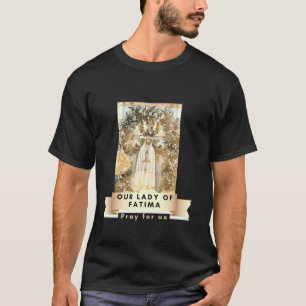 Camiseta Nossa Senhora de Fátima Abençoou Mãe Maria Mães Ca