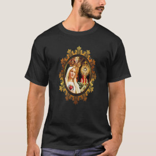 Camiseta Nossa Senhora de Fátima Rosária Oração Santa Abenç