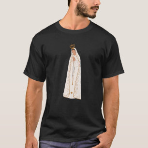 Camiseta Nossa Senhora de Fátima Rosária Oração Santa Abenç