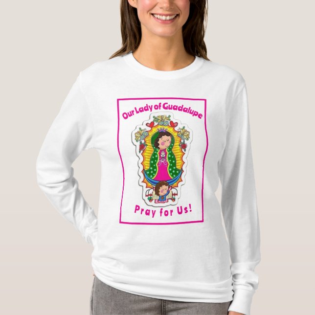 Camiseta Nossa Senhora de Guadalupe Folheou (Frente)