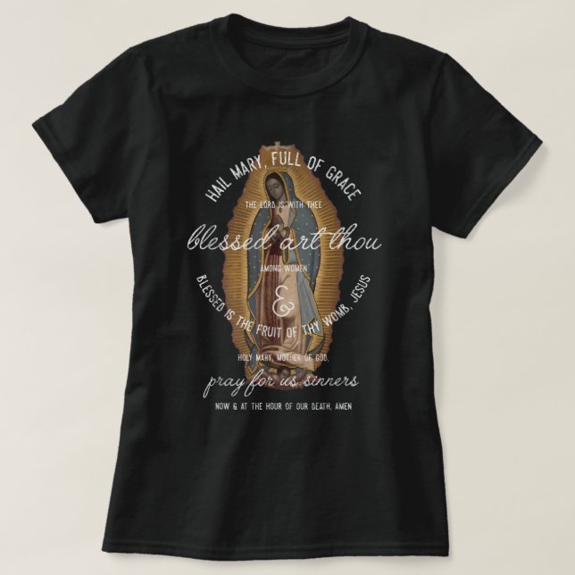 Camiseta Nossa Senhora de Guadalupe Maria Oradora Gi Católi (Frente do Design)