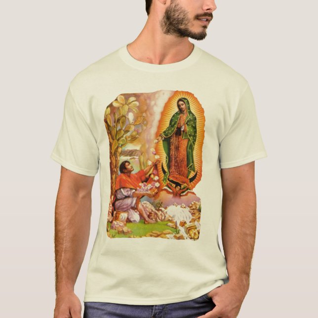 Camiseta Nossa senhora de Guadalupe & santo Juan Diego (Frente)