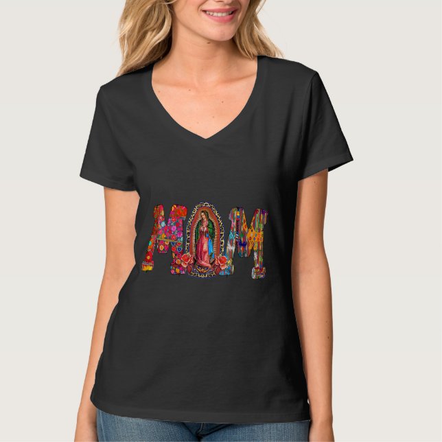 Camiseta Nossa Senhora de Guadalupe Virgem Católica Maria M (Frente)