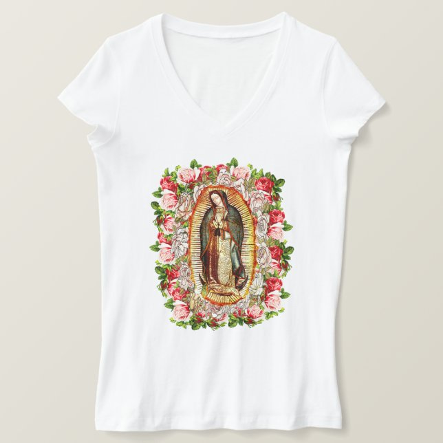 Camiseta Nossa Senhora de Guadalupe, VIRGEM DE GUADALUPE (Frente do Design)