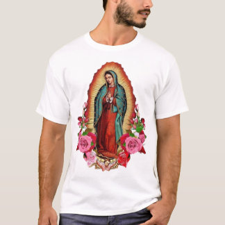 Camiseta Nossa Senhora de Guadalupe Virgem Mexicana Mary Mé