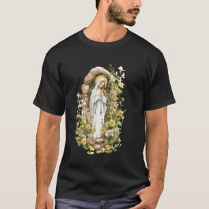 Camiseta Nossa Senhora de Lourdes Imaculada Mãe Bendita Mar