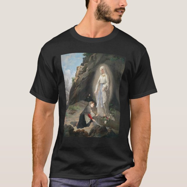 Camiseta Nossa Senhora de Lourdes Rua Bernadette Immaculou  (Frente)