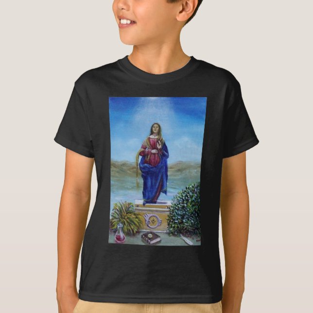Camiseta NOSSA SENHORA DE LUZ Madonna de Conceito Imaculado (Frente)