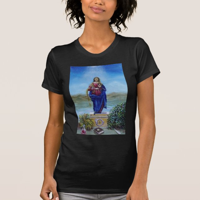 Camiseta NOSSA SENHORA DE LUZ Madonna de Conceito Imaculado (Frente)