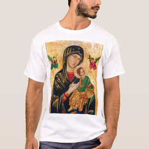 Camiseta Nossa senhora do ícone perpétuo Rússia da Virge