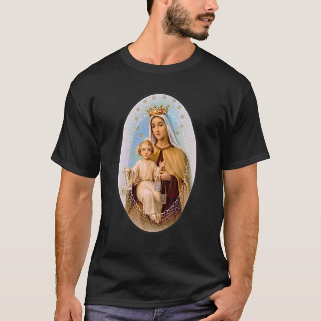 Camiseta Nossa Senhora Do Monte Carmel, Rua Capular Teresa  (Frente)