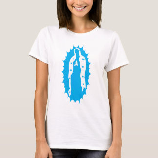 Camiseta Nosso Aqua moderno da senhora Guadalupe