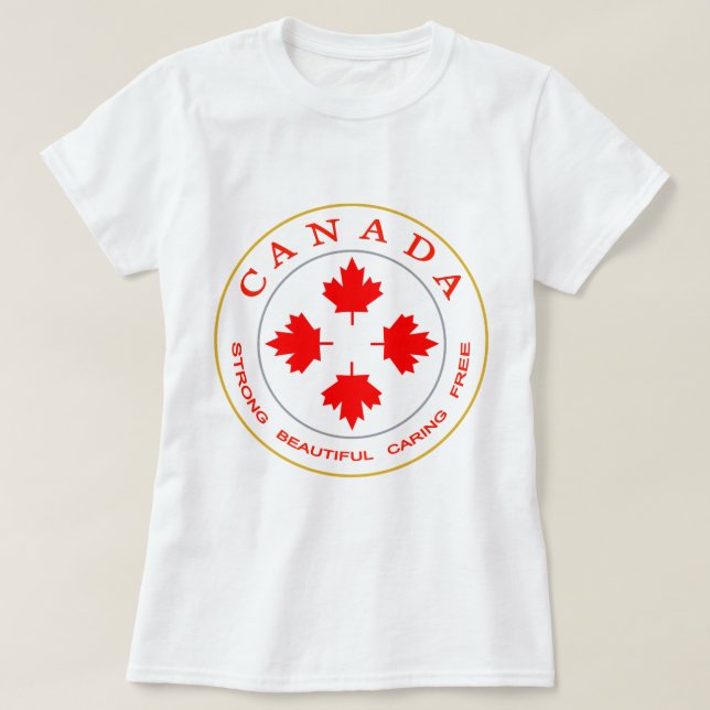 Camiseta Nosso Emblema do Canadá (Frente do Design)