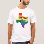 Camiseta Nosso Estado de Orgulho| Texas<br><div class="desc">Este trabalho de arte colorido apresenta o estado do Texas criado de um arco-íris.</div>