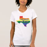 Camiseta Nosso Estado de Orgulho| Texas<br><div class="desc">Este trabalho de arte colorido apresenta o estado do Texas criado de um arco-íris.</div>
