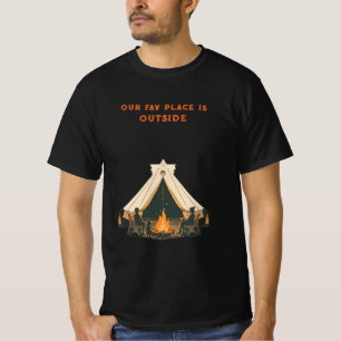 Camiseta Nosso Lugar Favorito É Fora Estilo Diário