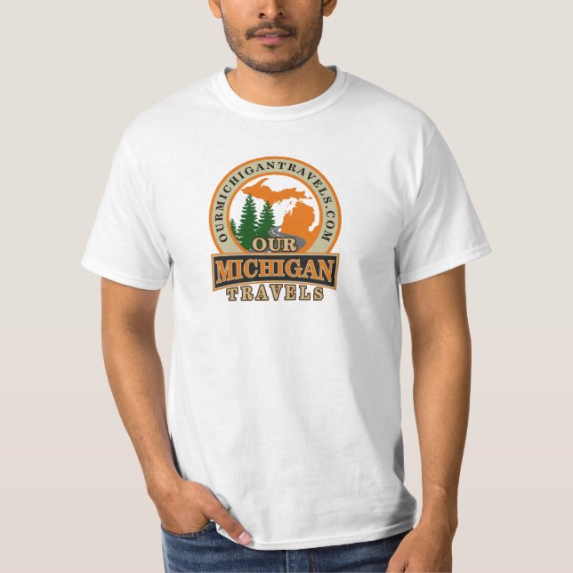 Camiseta Nosso Michigan viaja o t-shirt oficial TS1 do (Frente)