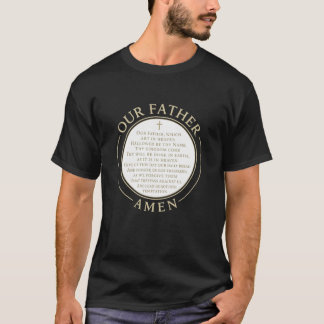 Camiseta Nosso Pai - A Oração do Senhor Cruz Emblema Cristo