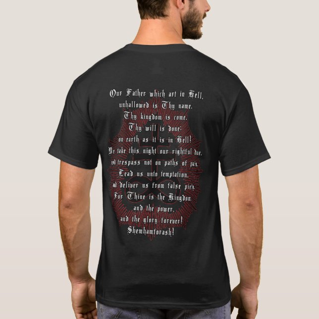 Camiseta Nosso Pai no Inferno Reza Tshirt (Verso)