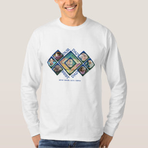 Camiseta Nosso Papai é o Melhor Papai Colagem de Fotos Pers