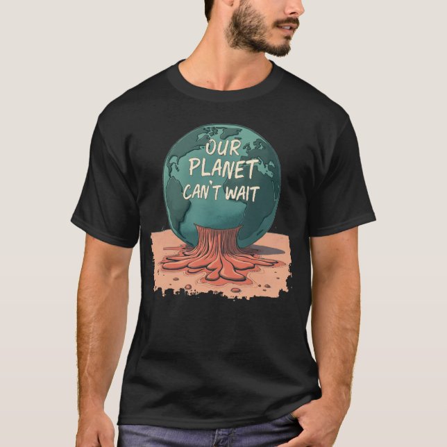 Camiseta Nosso Planeta Não Pode Esperar – Ação Climática (Frente)