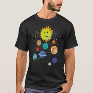 Camiseta Nosso planeta Solar Planeta Ciência Espaço de Educ