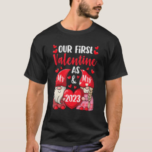 Camiseta Nosso Primeiro Namorados Como Sr. E Sra. 2023 Hear