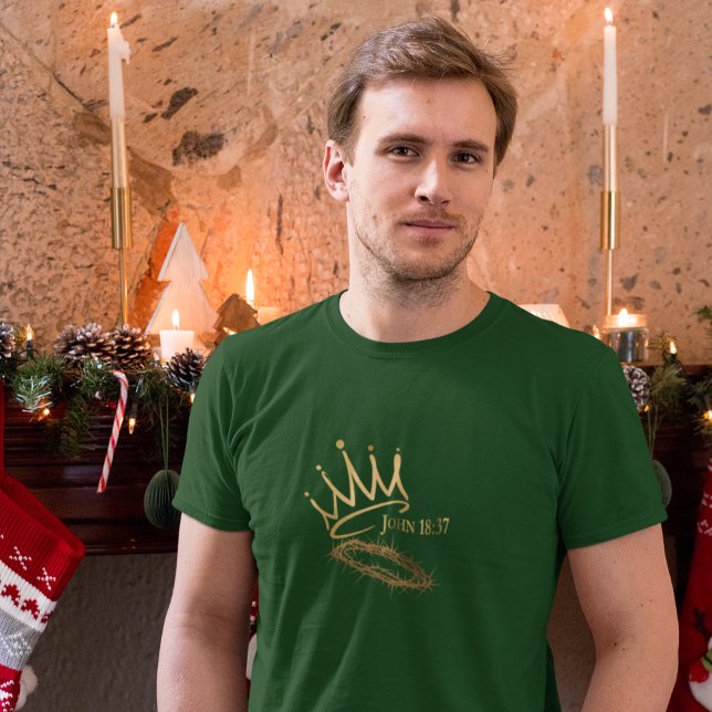 Camiseta NOSSO SAVIOR REI, Natal Verde dos Cristãos (Criador carregado)