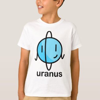 Camiseta Nosso sistema solar gordo grande - Uranus