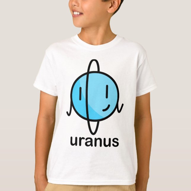 Camiseta Nosso sistema solar gordo grande - Uranus (Frente)