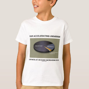 Camiseta Nosso universo de aceleração expande crescente