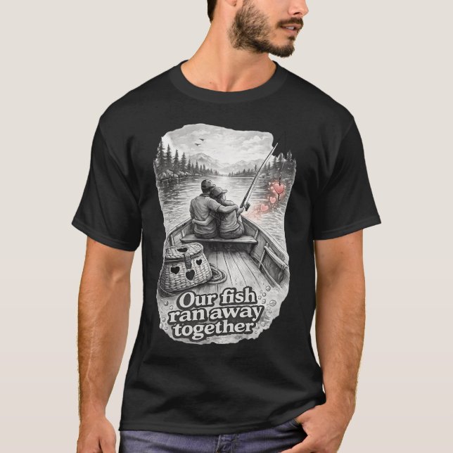Camiseta Nossos Peixes Fugiram Juntos (Frente)