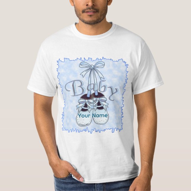 Camiseta Nossos Sapatos de Bebê Menino (Frente)