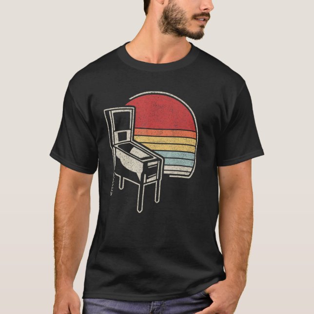Camiseta Nostalgi do gabinete da máquina de jogos de retror (Frente)